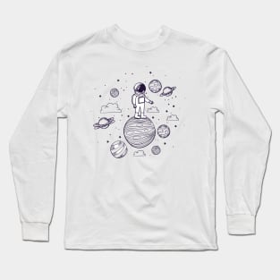 Astronaut Space Explorer Long Sleeve T-Shirt